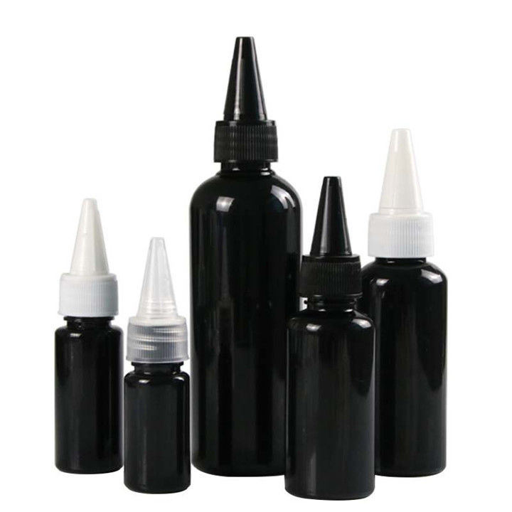 بطری های سس فشرده 80ml ODM FDA Black Cosemic Plastic